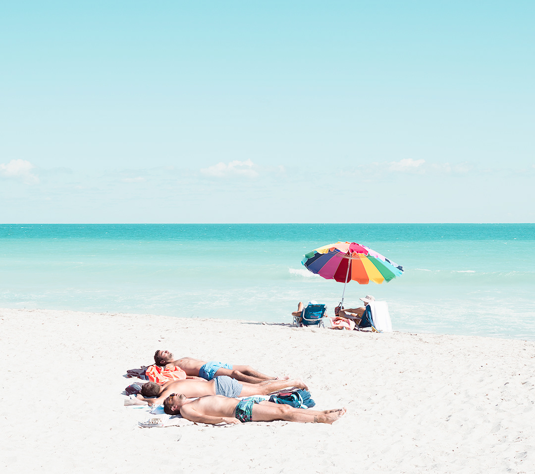 miami florida beach bikini woman Umbrella south Ocean Pool sand