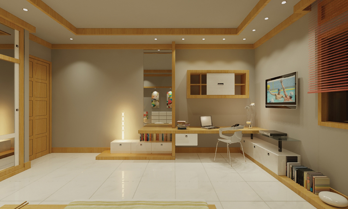 Interior Render 3dsmax AutoCAD bedroom Office livingroom home house modern dining
