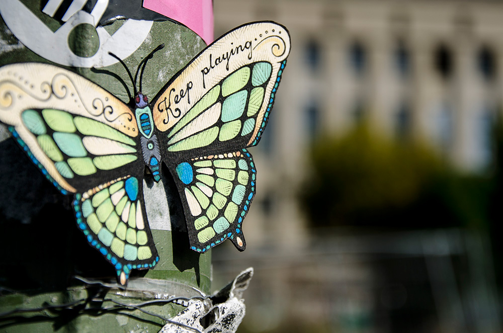 Adobe Portfolio butterfly urban art lettering hand-drawing fineliner Marker ornaments symmetry weird think lead play guts respect Nature