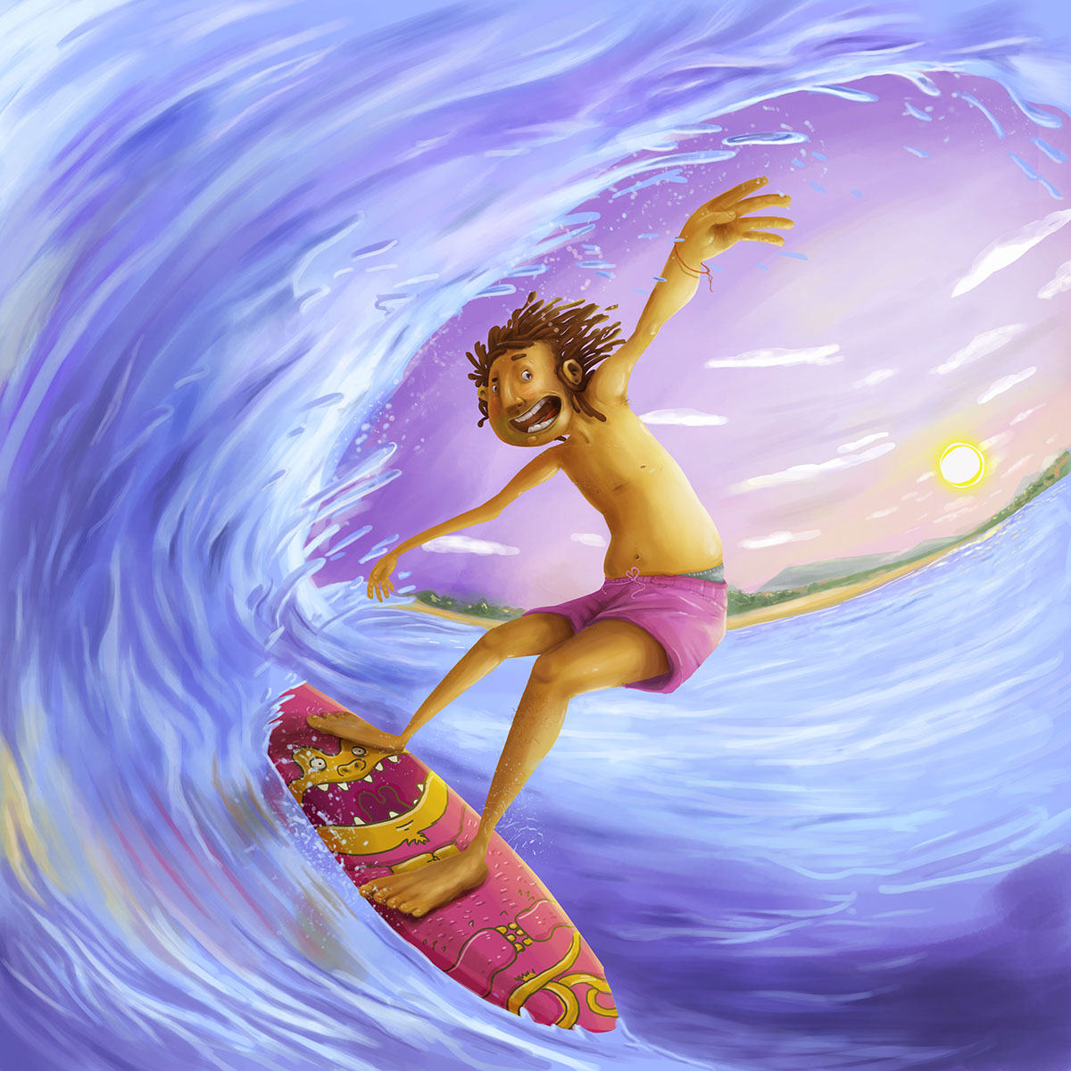 Surf ilustracion