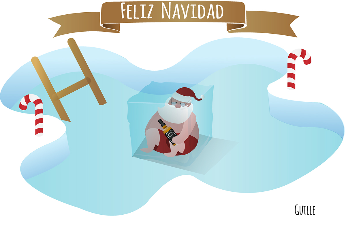 #christmas #card #felicitación #santaclaus