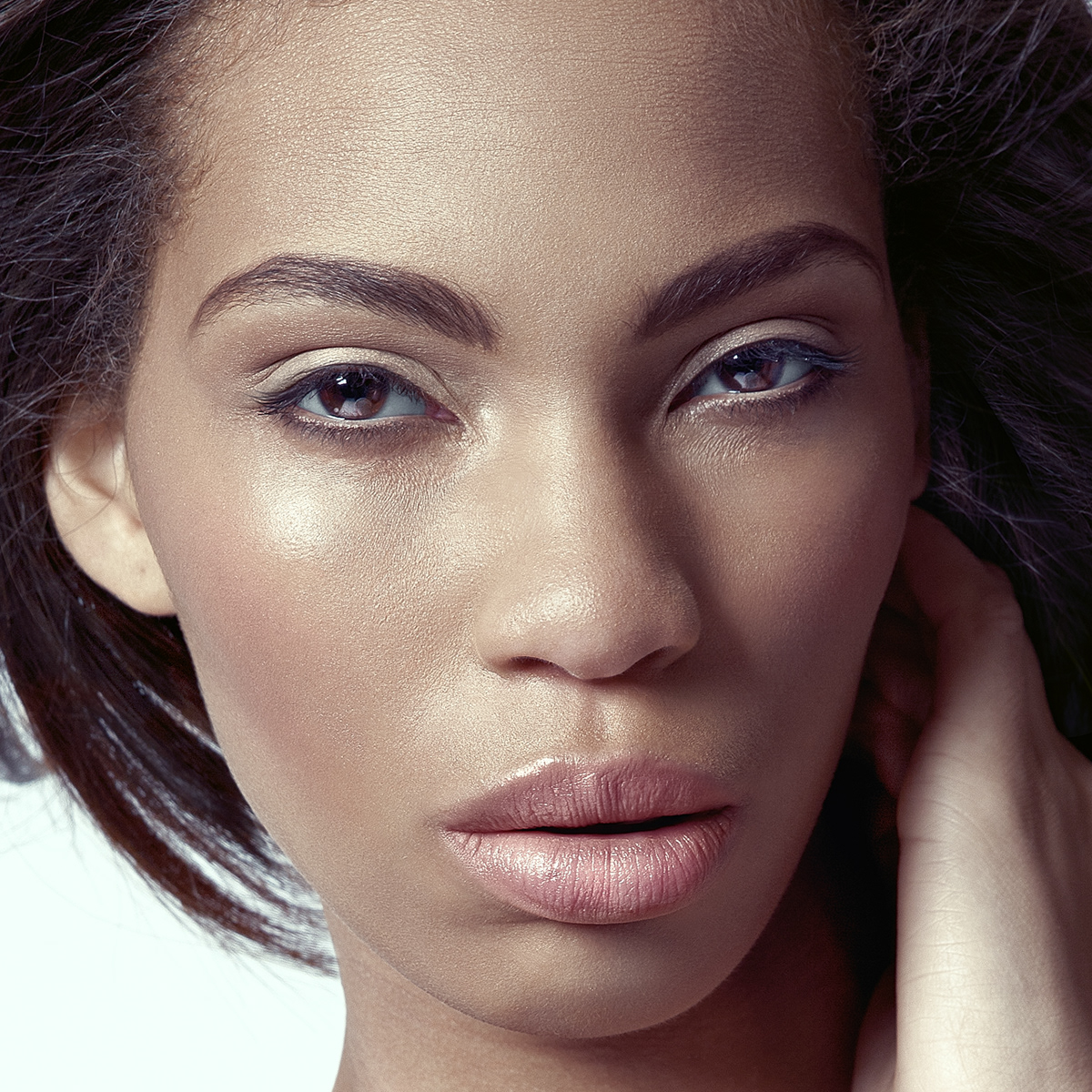 high-end Fashion Models retouch photoshot black woman black model scin retouch LModelz indianopolis portrait