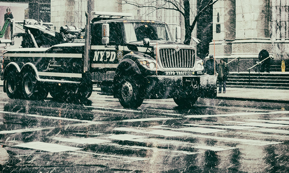 winter snow nyc NY New York Street