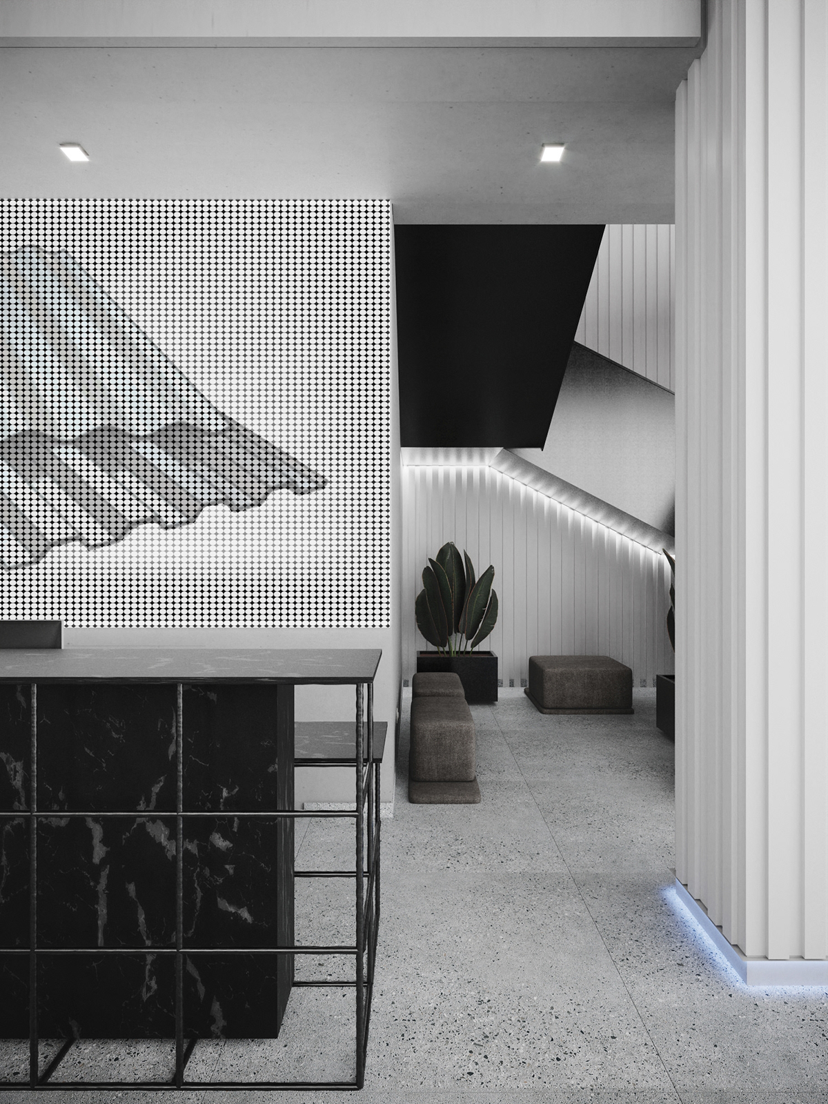 3D architecture brand identity exterior interior design  Logo Design modern Office Render visualization