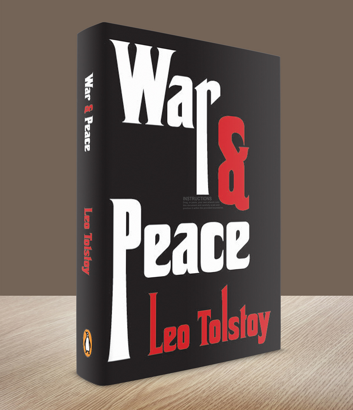 book cover war&peace godfather theme