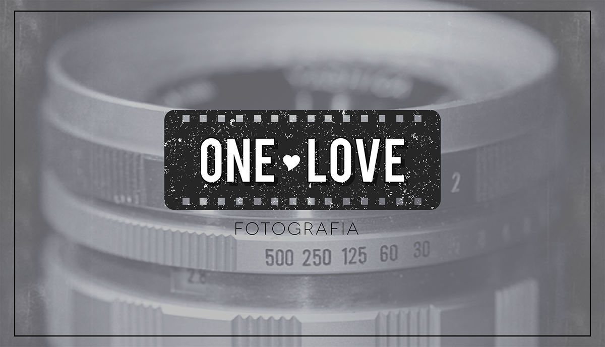 Love One one love logo Fotografia b&w Retro old vintage movie