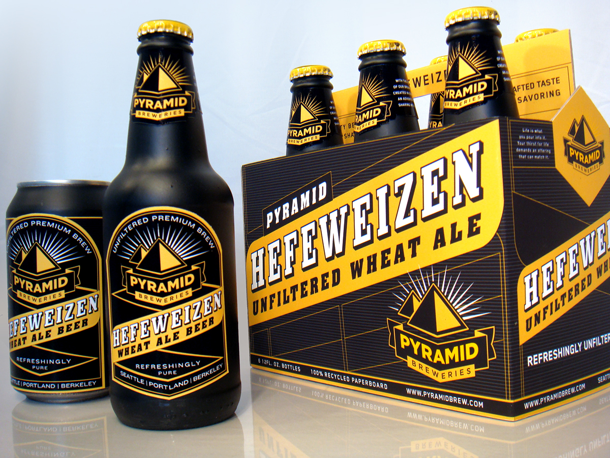 Adobe Portfolio beer pyramid pyramid brewery black and yellow Project 6 pack modern mainstream
