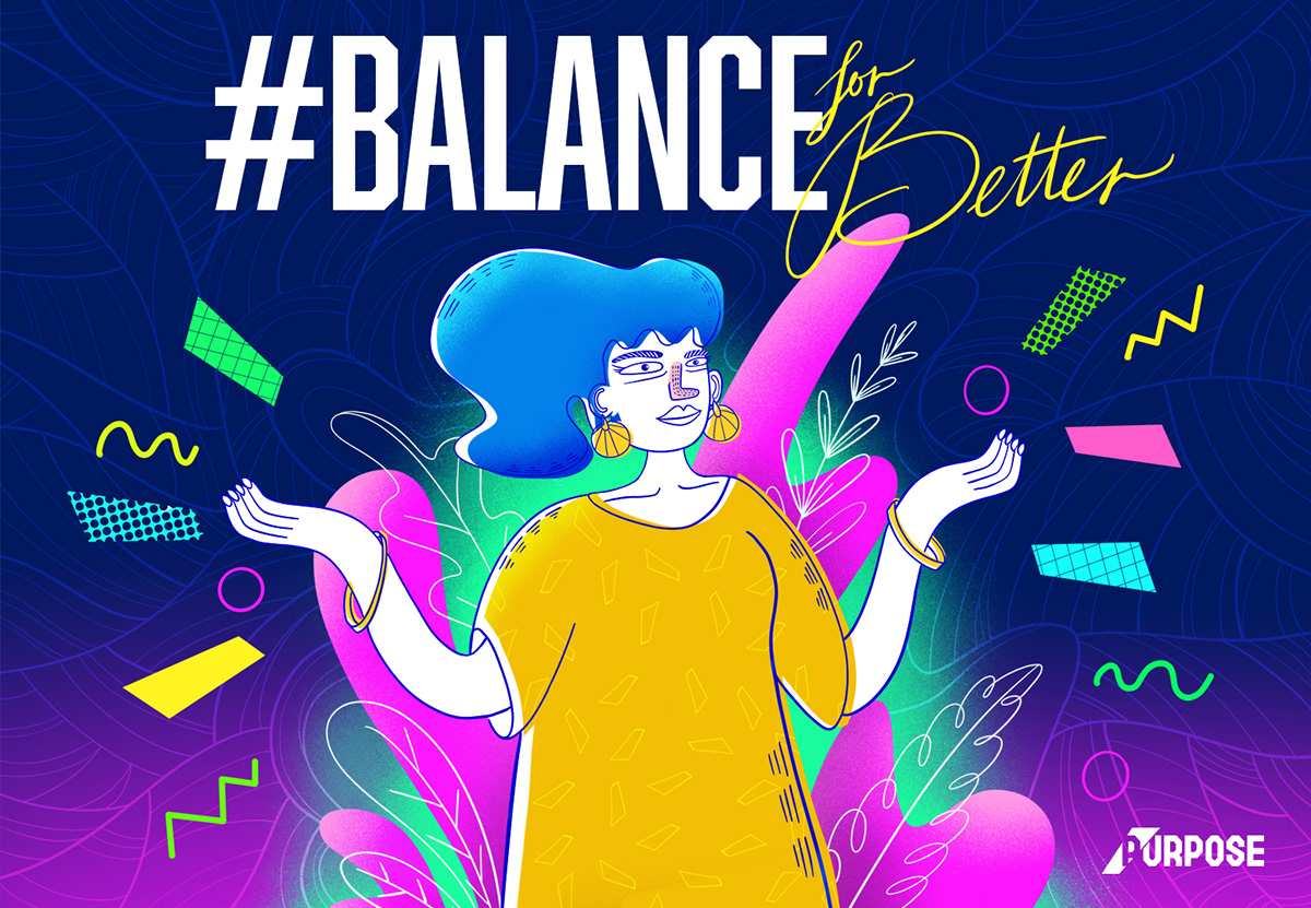 balance Gender womansday campaign BalanceForBetter better ILLUSTRATION 