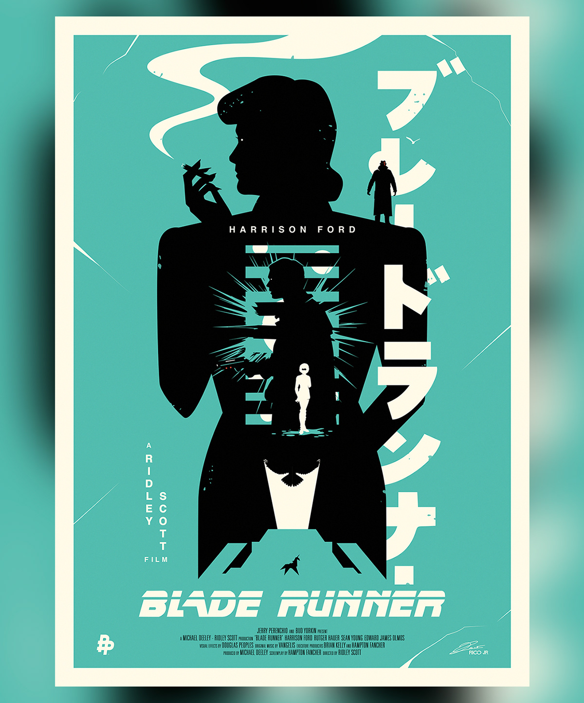 Advertising  blade runner Cinema designer ILLUSTRATION  key art magazine minimalist movie poster science fiction