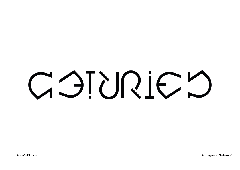 ambigram ambigrama asturias asturies