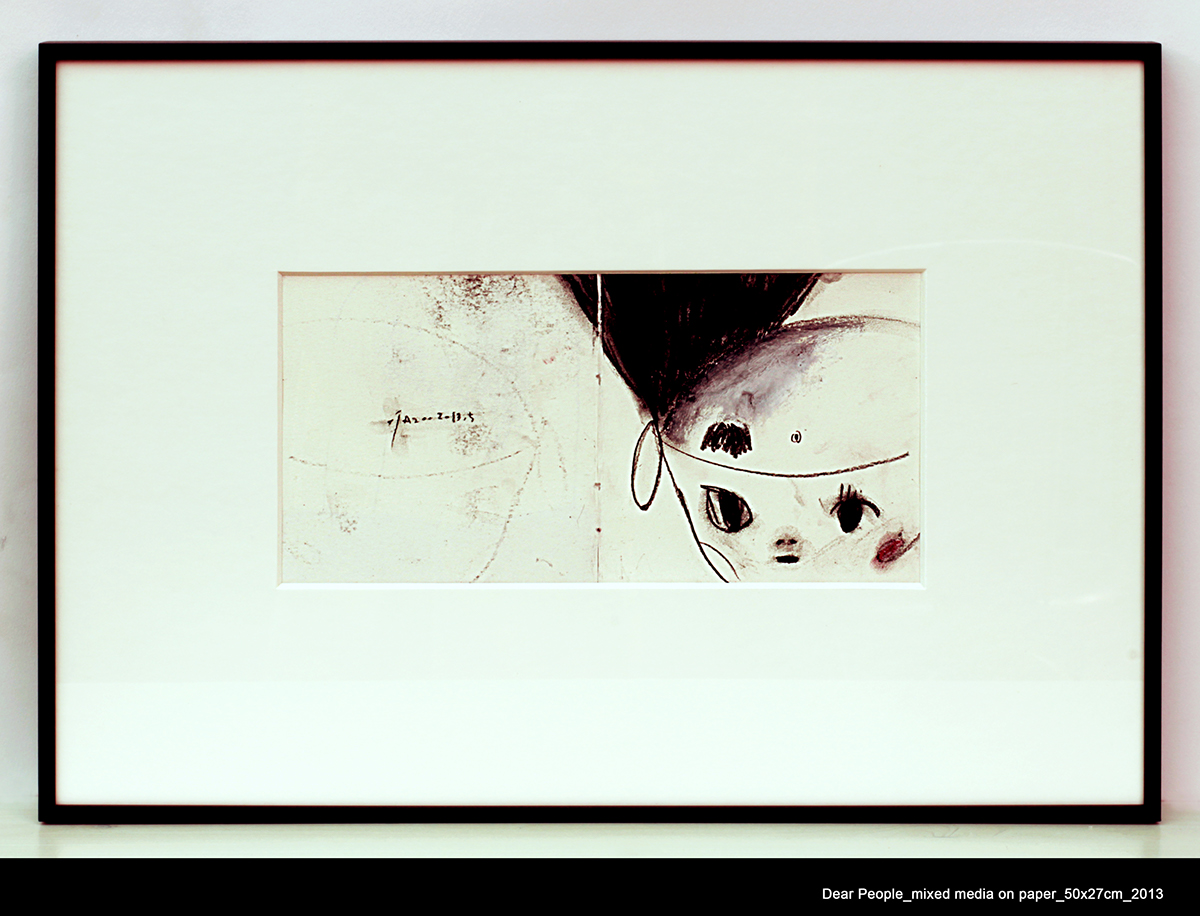 art artist kunst faces draw Asia Art black and white frame Exhibition  eyes