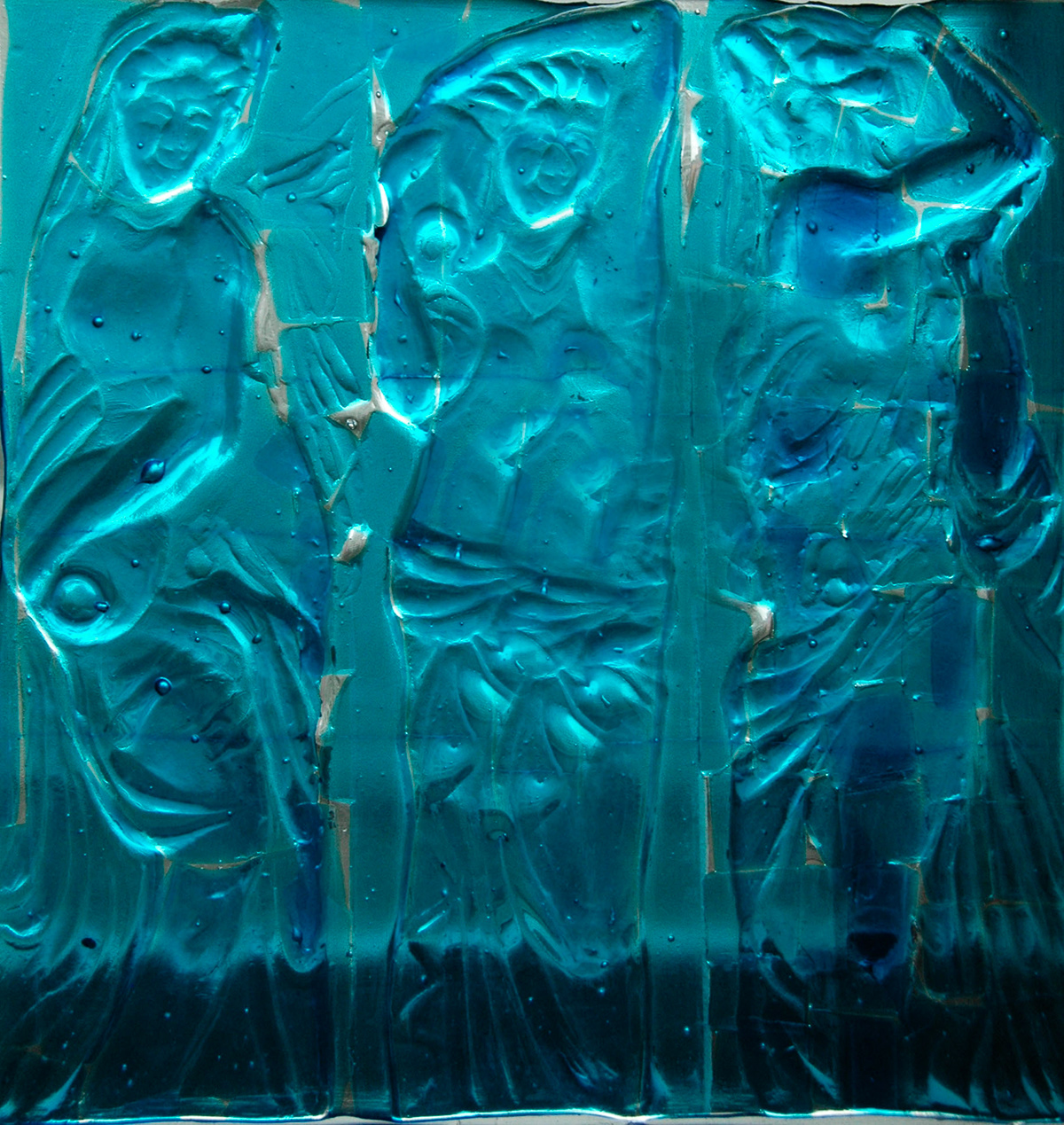 casting art glass relief