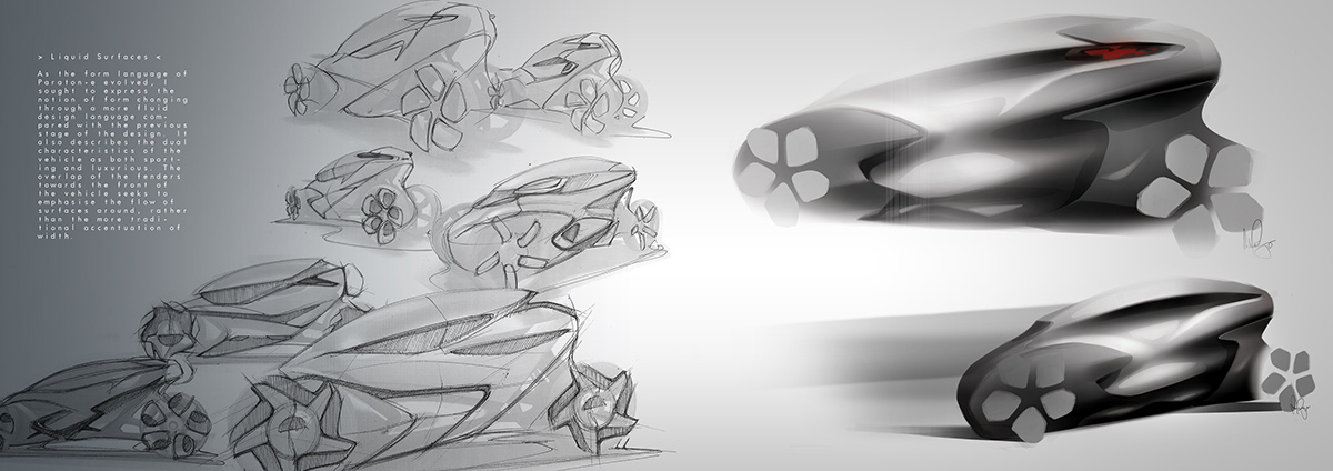 car  bike  sketches  clay  photoshop  Industrial Design  automotive  project  Renders  alias  CAD