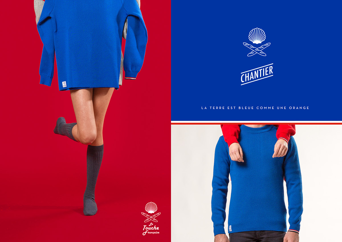 touche francaise pull marin photo marque wear French touch france shooting