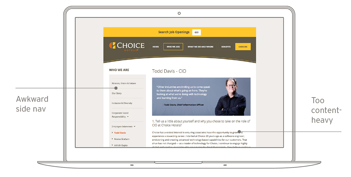 Web Design  career website recruitment website