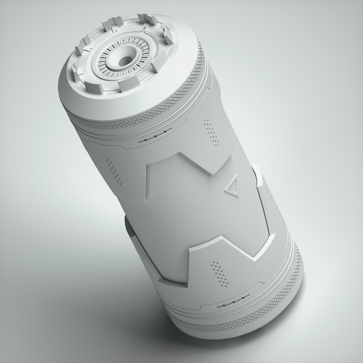 sci-fi Scifi cannister HardSurface 3D 3dmodel gumroad plasma cartridge Weapon