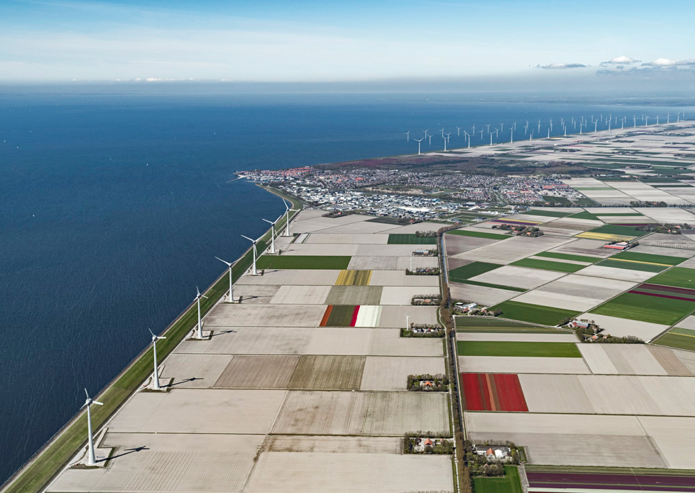 Netherlands windmill Aerial Holland tulips Windturbines keukenhof caravans