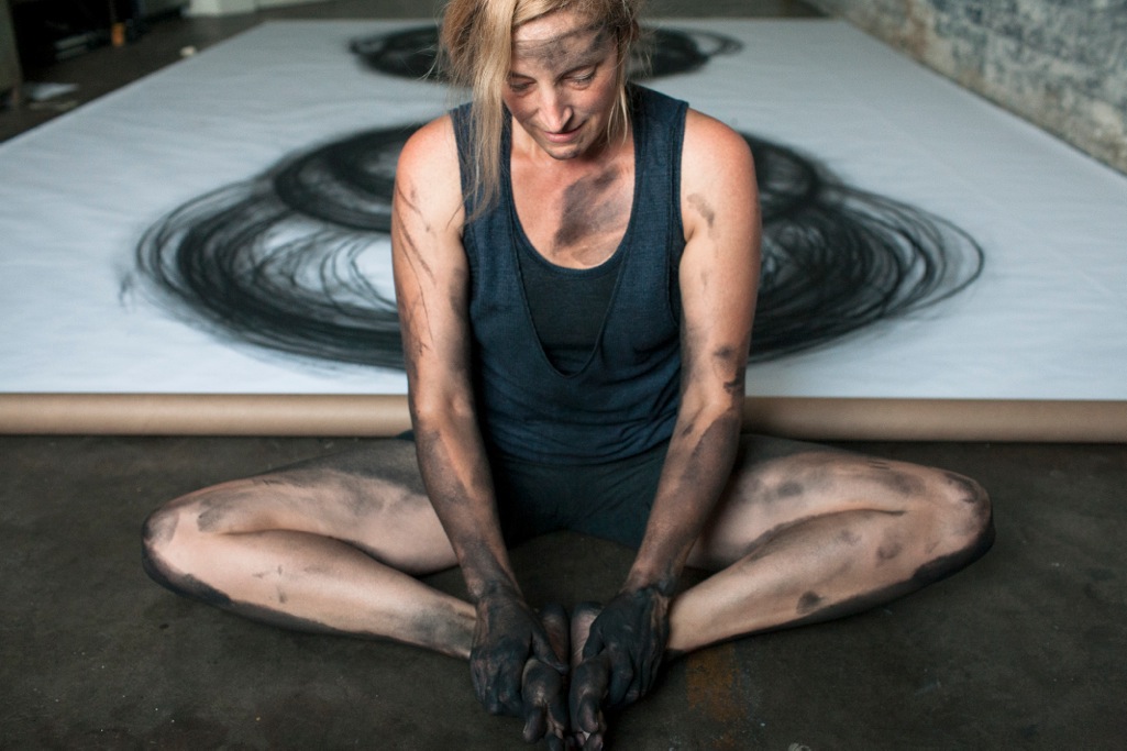 DANCE   Heather Hansen Butoh gutai action painting kinetic art