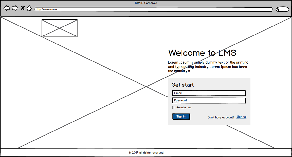ux wireframe design Web