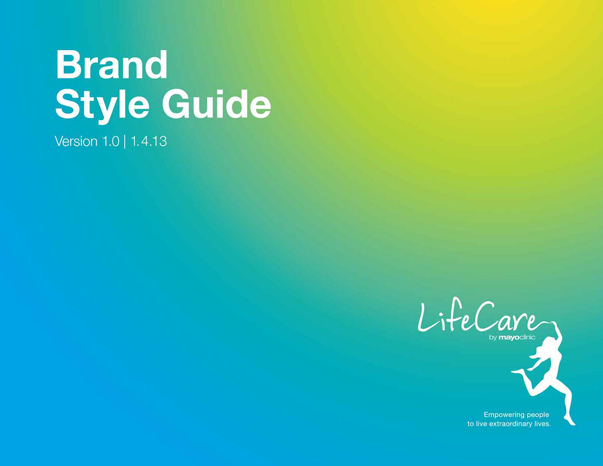 Style Guide standards lifecare