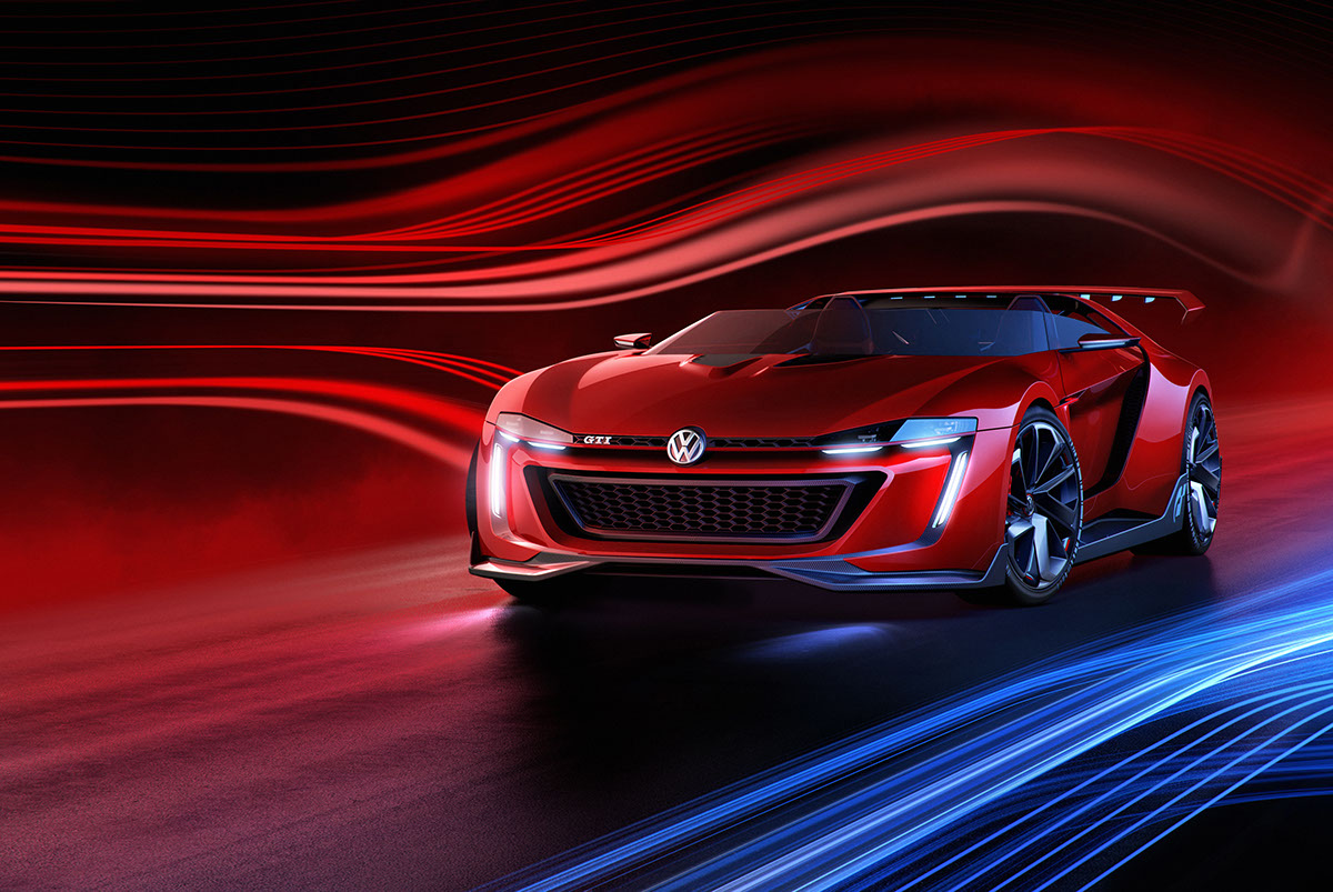 volkswagen CGI VW car concept