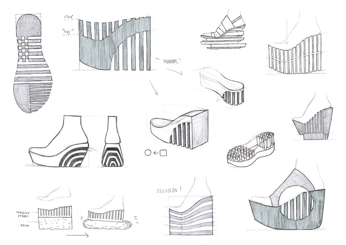 footwear design art Fashion  conceptual industrialdesign Drawing  sketching Prototyping creative