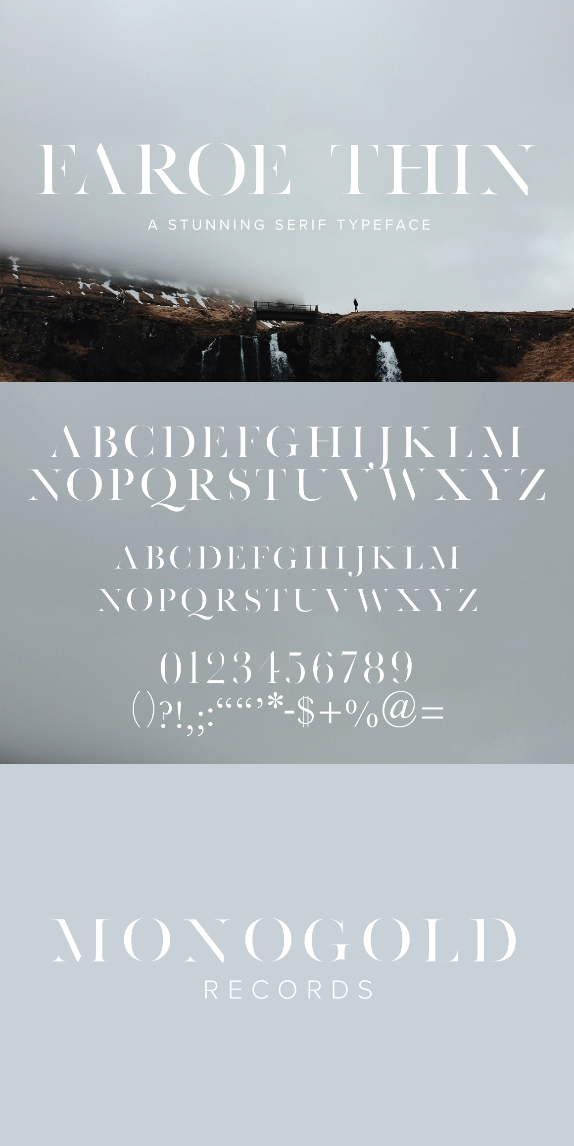 faroe faroe thin Serif Font gap thin Baskerville Logotype minimal jen wagner web font
