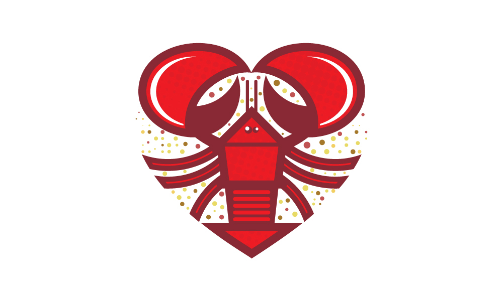 lobster Ocean Lobsters logo Icon logos icons oceans Love heart hearts loves