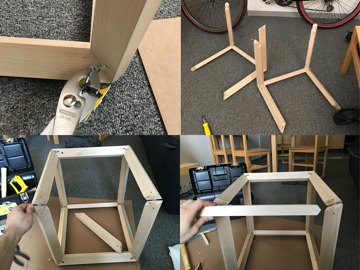 miter 3-way Joinery side table