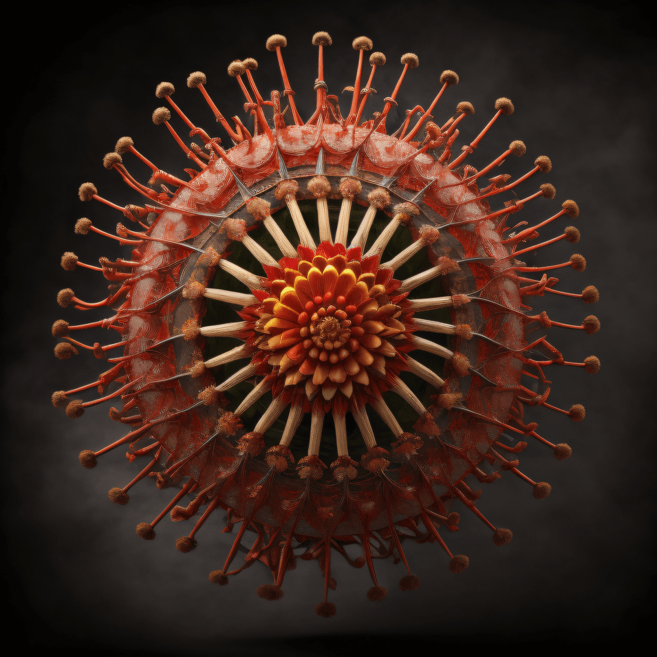 Ai Art stable diffusion microbes viruses