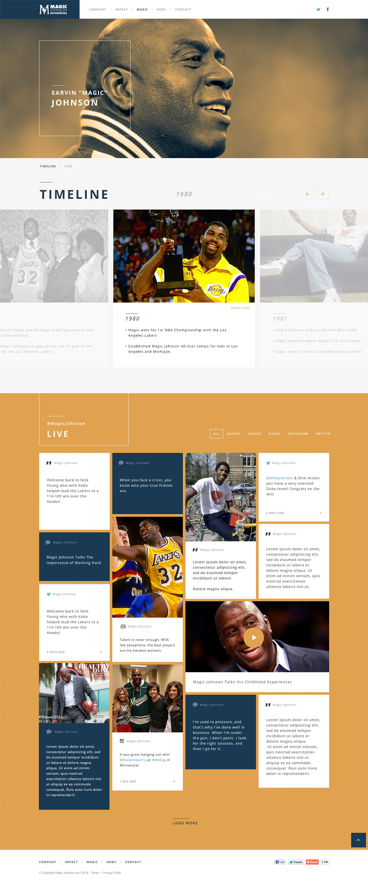 magicjohnson Website design Responsive