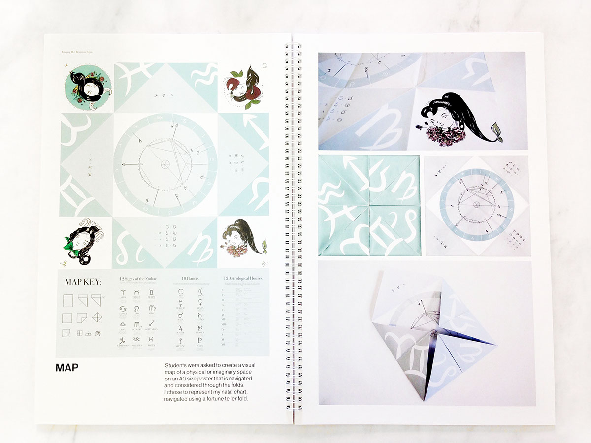 identity portfolio Self Promotion print Layout Marble book design type personal branding Booklet Book Binding