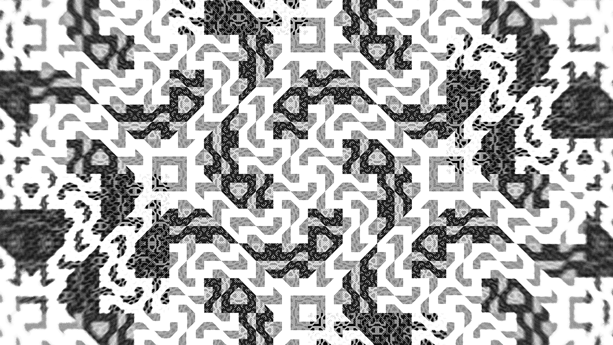 swastika fractal print