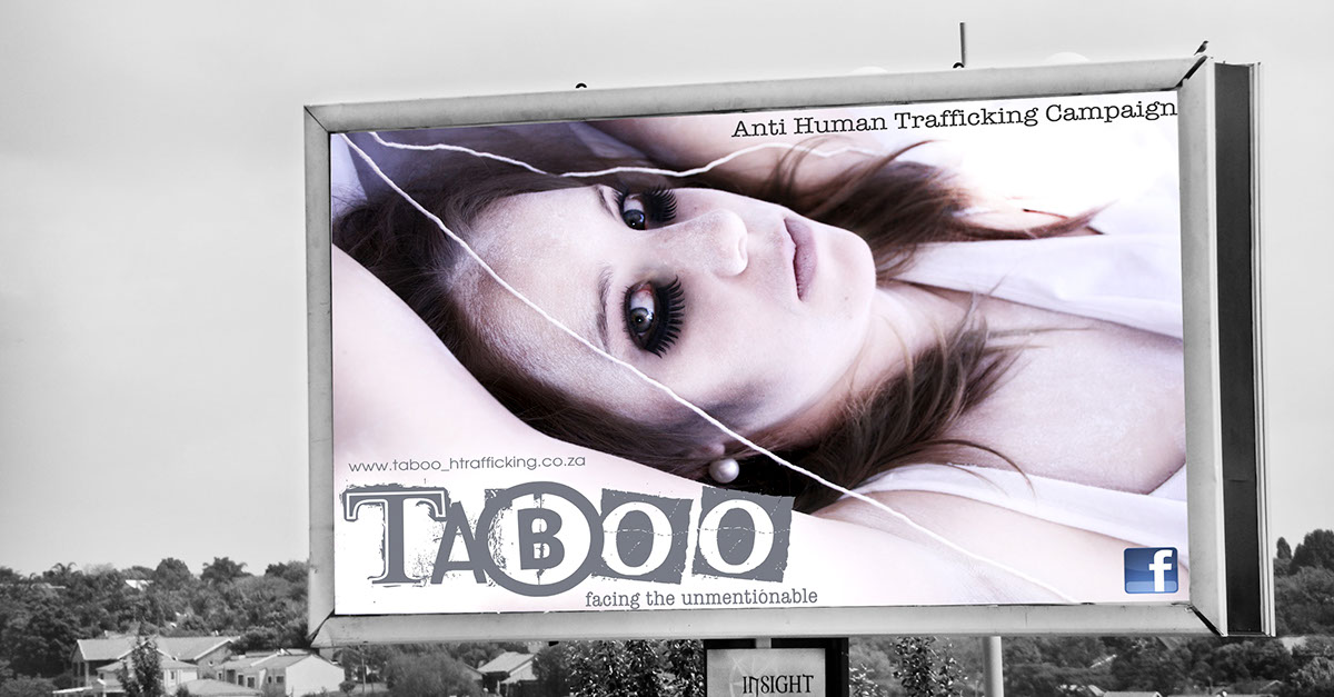 makeup art anti-human trafficking social awareness campaign