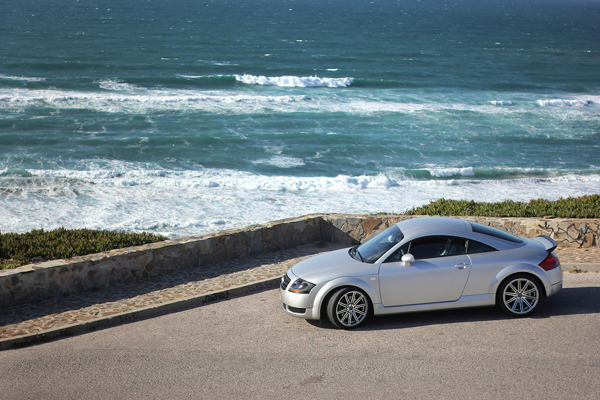 Audi tt 8N silver Cars turbo Classic Style road Algarve Sagres aljezur photografy