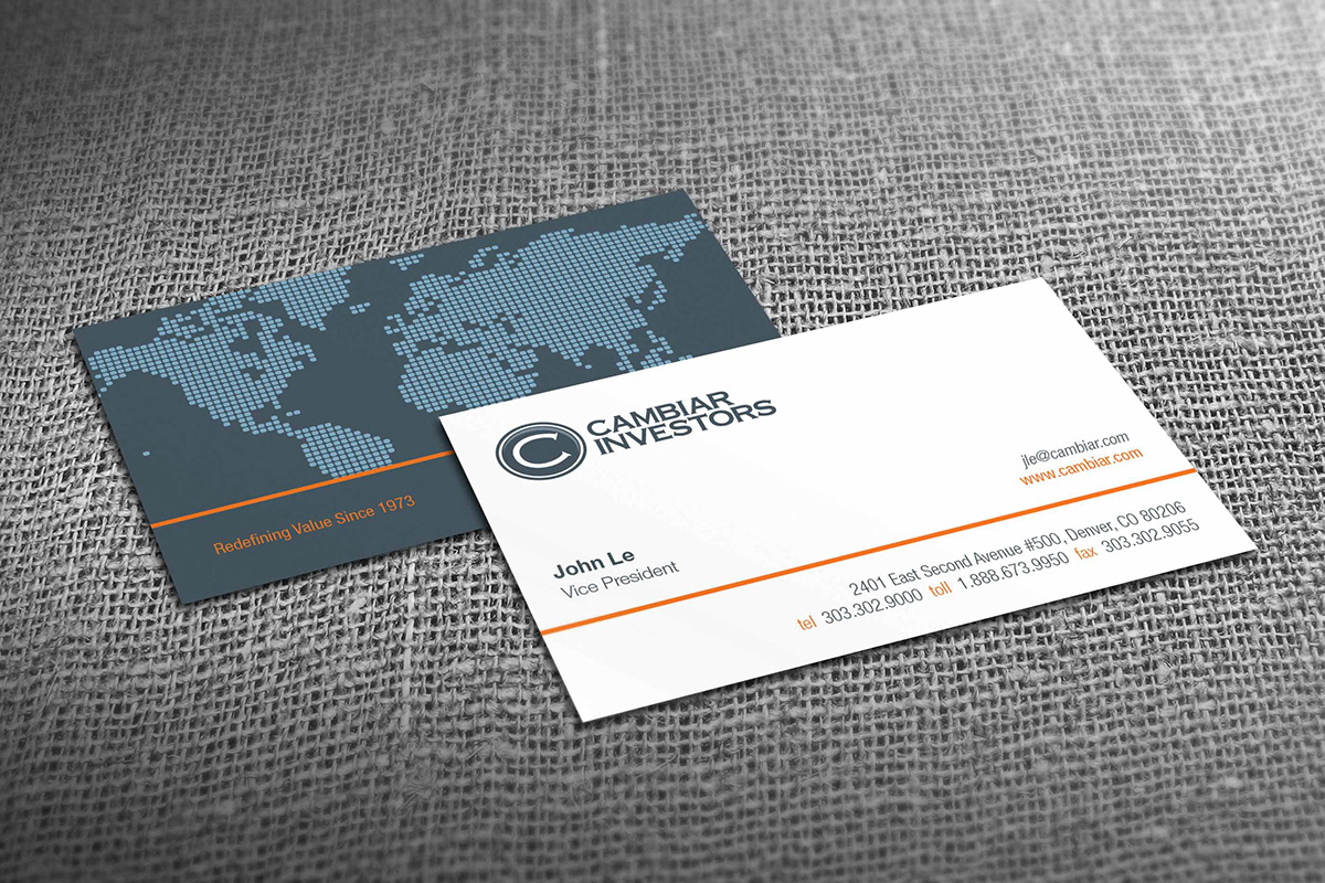 Business Cards  folder identity letterhead