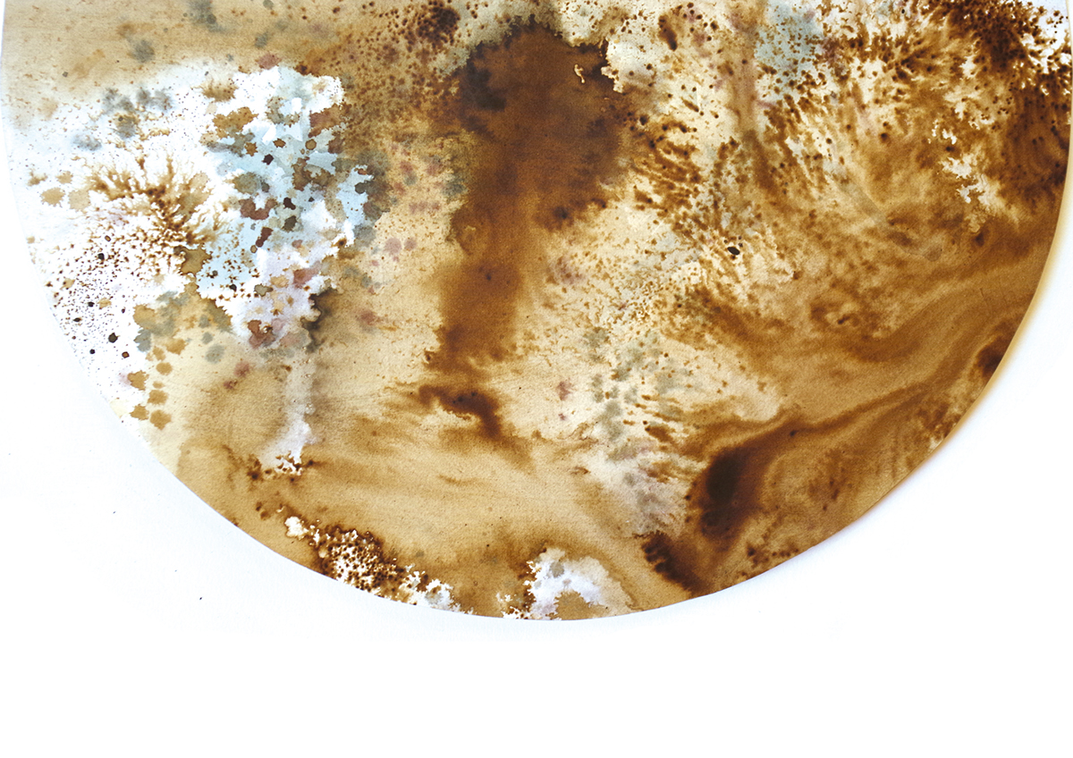 aquarelle watercolor strasbourg synesthésie frise lune cycle projection eau algues cercle diffusion transparence accumulation abstrait