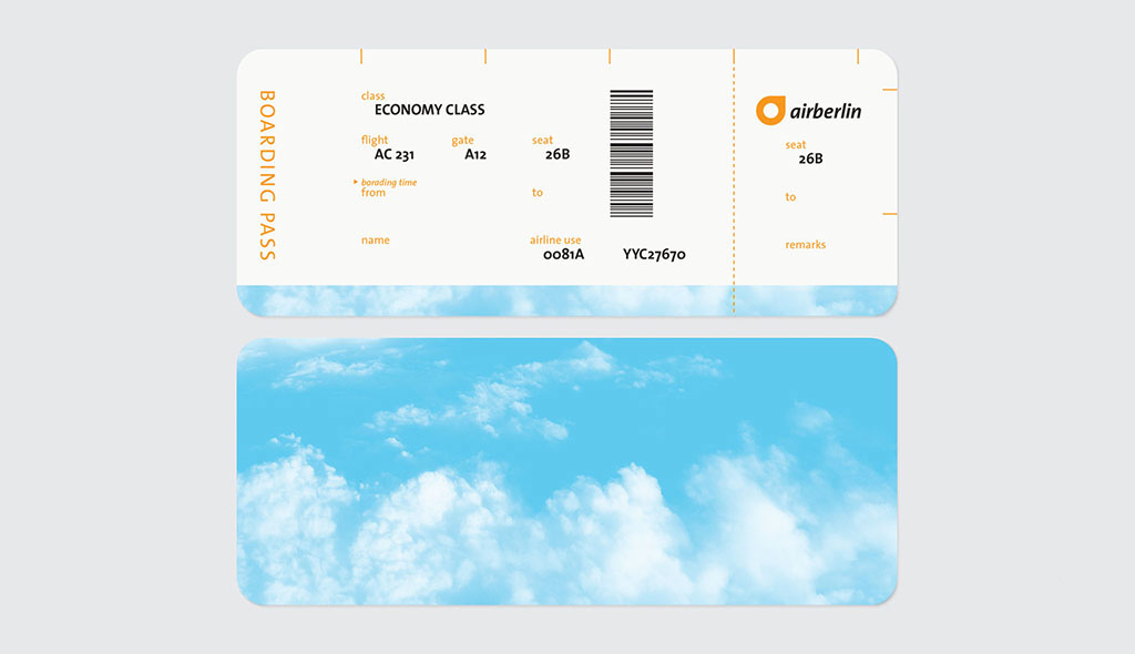 airberlin air berlin germany orange airline rebranding transmedia Identity System CIS logo