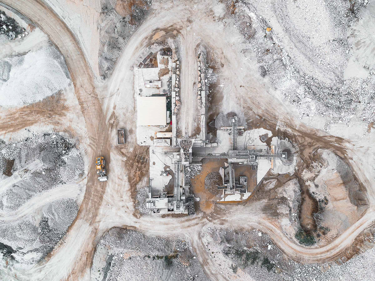 quarry pit mining earth Aerial Aerial Photography helicopter adobeawards