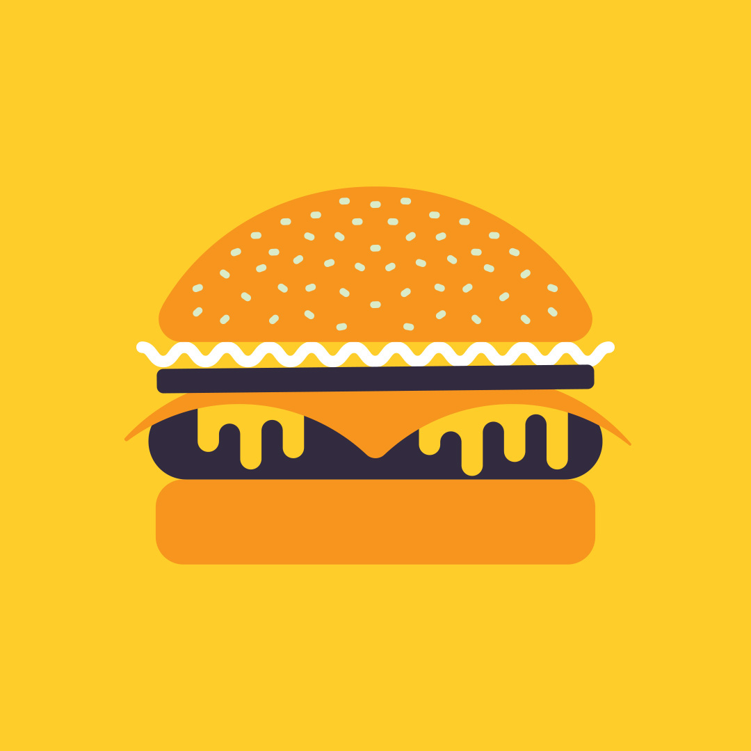 2D characters Fast food Fast Food Nation Illustrator flat flat design animation  gif motion