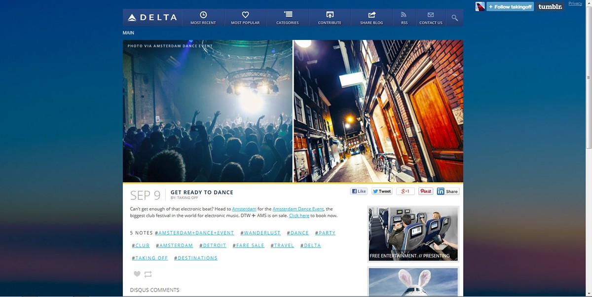 Travel airline Website