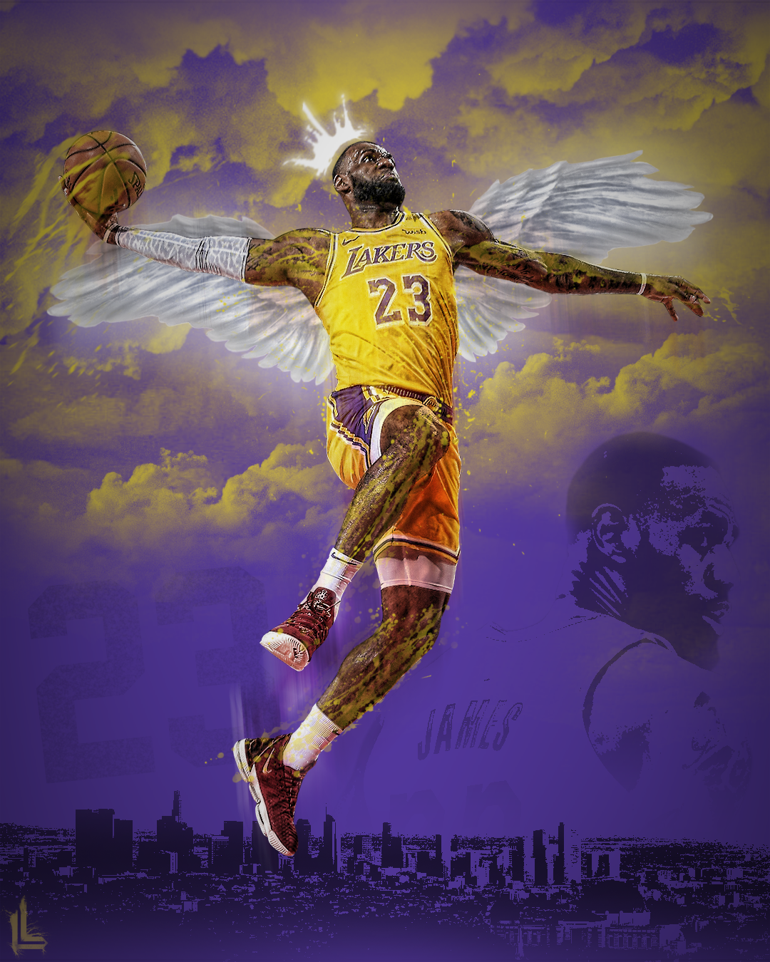 LeBron James Lakers NBA basketball Los Angeles California angels