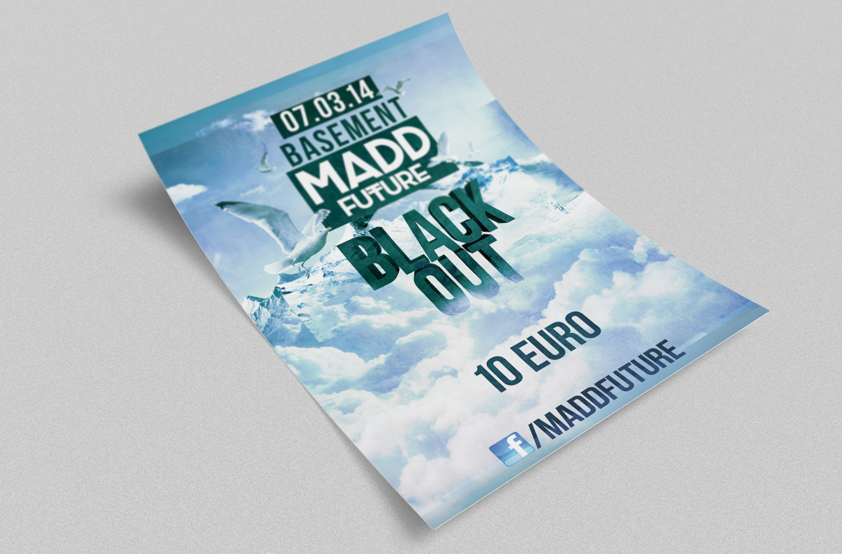 MADD future flyer limassol motion design party