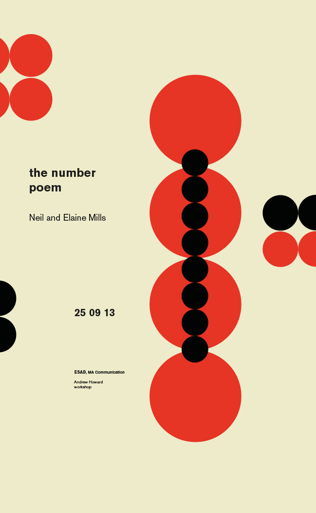 number poem henry mills Elaine Workshop poster Eight four