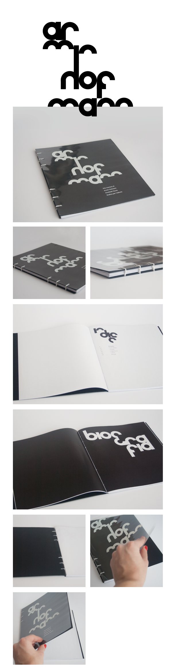 book Monograph Armin Hofmann book design grid binding Coptic stitch binding swiss design Hand Bound pantone