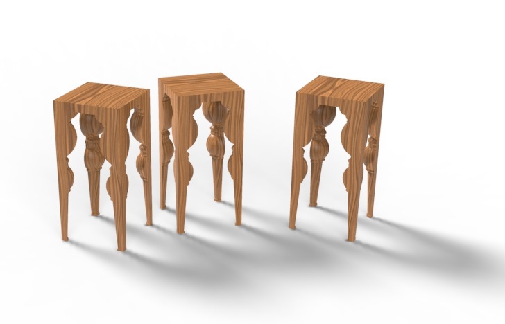 wood  stool chair Eastern emotion simple