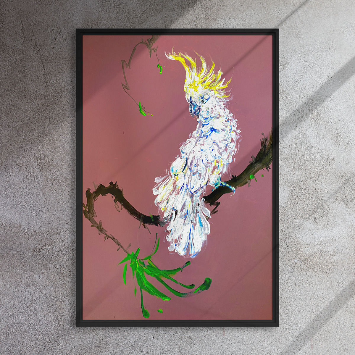 Anita Yan Wong asian art Asian Artist audubon bird bird art bird painting Chinese painting Cockatoo exotic birds