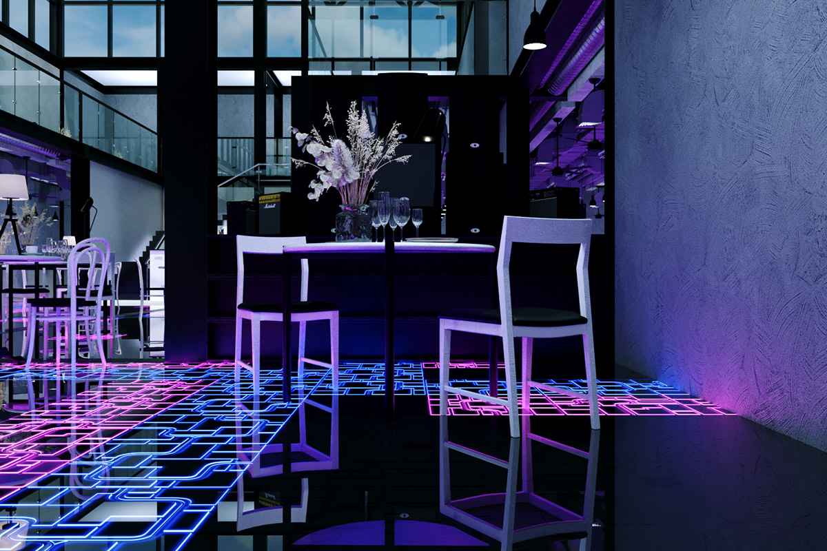 architecture Render visualization restaurant bar nightclub