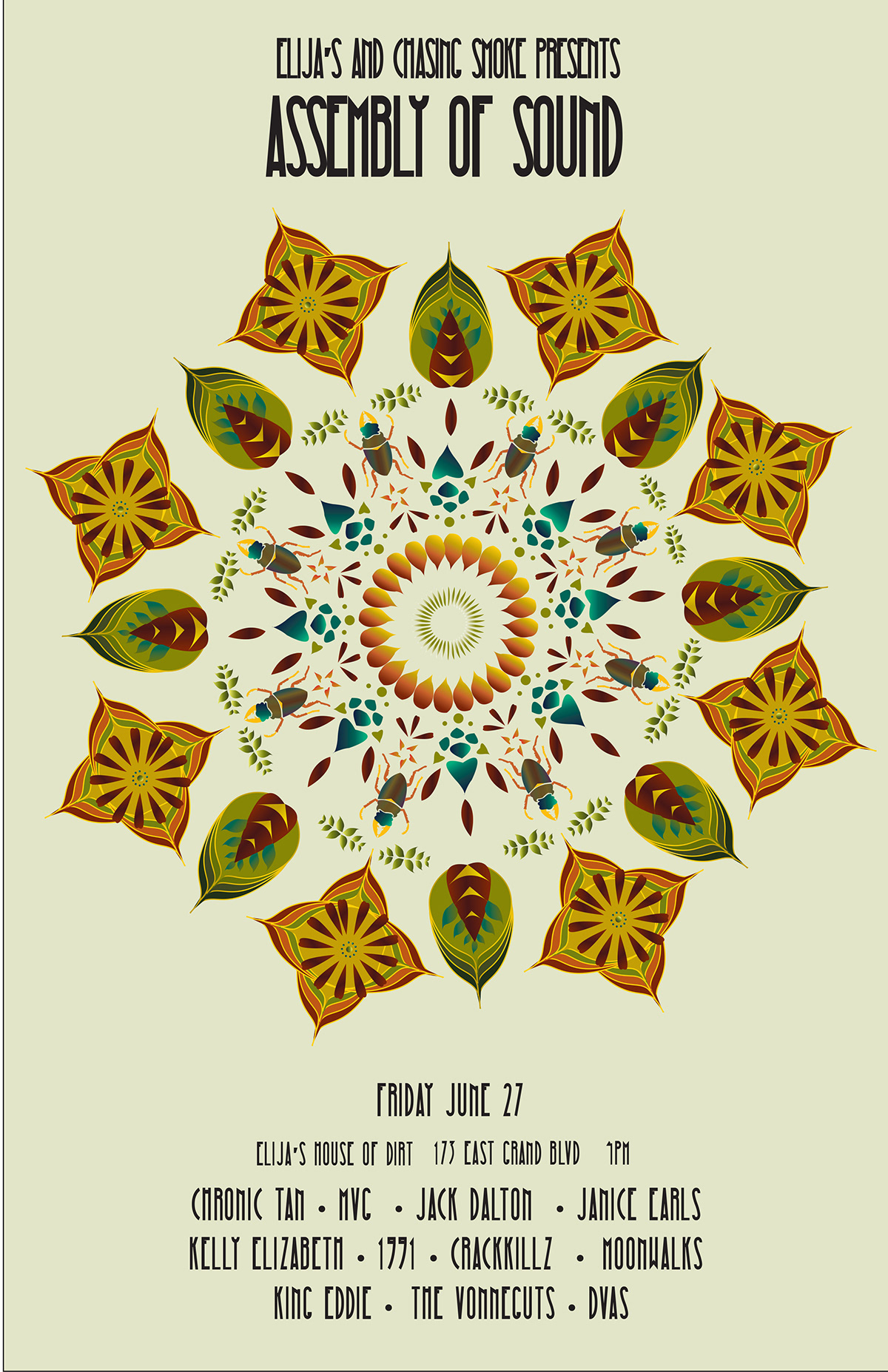 Mandala organic poster