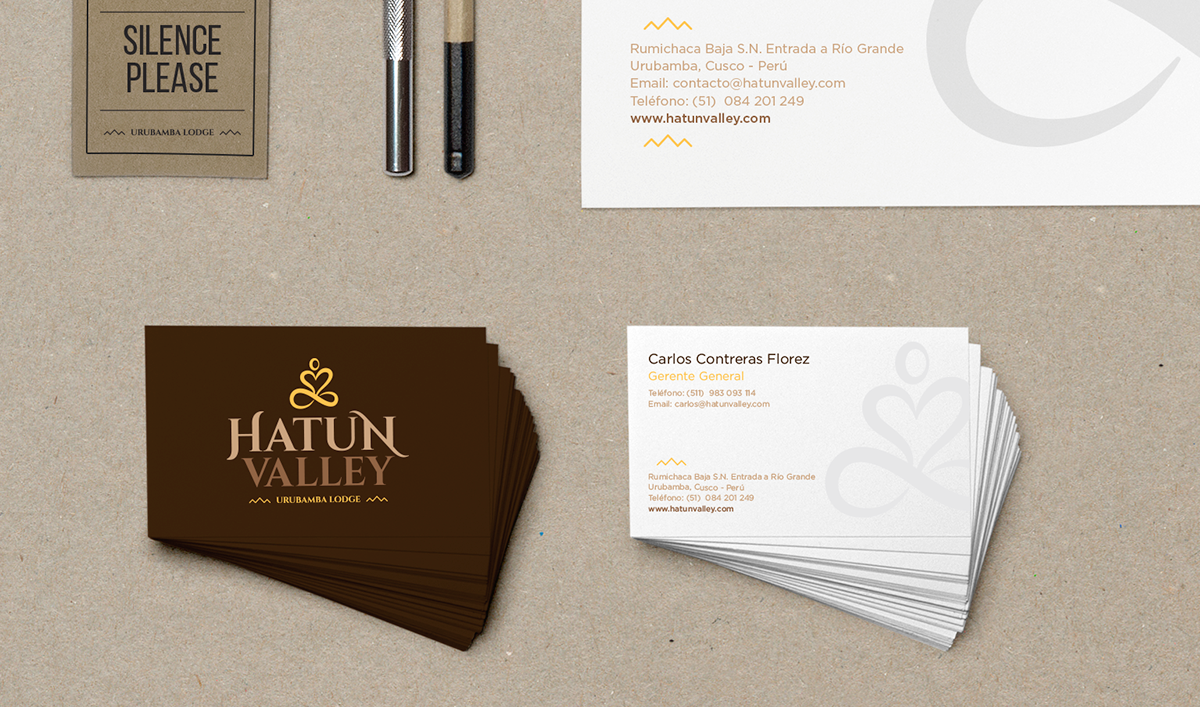 construcción de marca diseño grafica estrategia de marca hotel Cuzco Papeleria